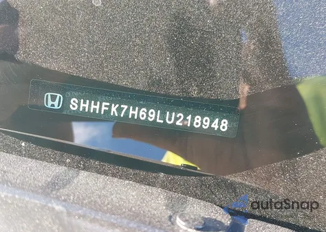 2020 Honda Civic Ex from USA, damaged, VIN SHHFK7H69LU218948